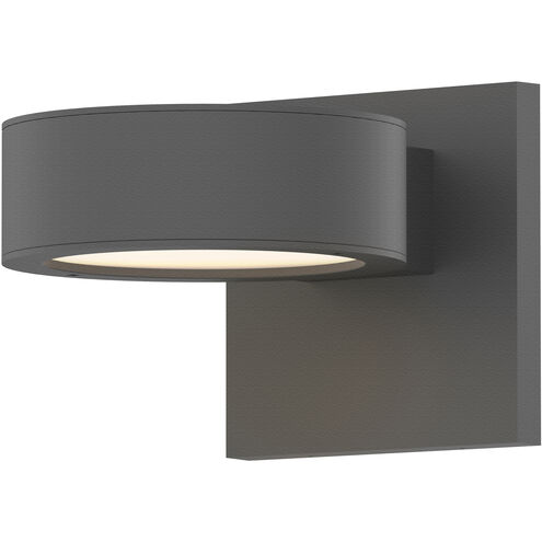 Reals LED 5 inch Textured Gray Indoor-Outdoor Sconce, Inside-Out