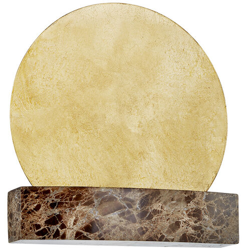 Rune LED 11 inch Vintage Gold Leaf ADA Wall Sconce Wall Light