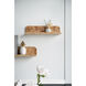 Anita 18.9 inch Brown Wall Shelf