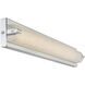 Veil LED 28.3 inch Brushed Nickel Bath Vanity Light Wall Light