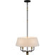Providence 5 Light 24 inch Black and Brushed Brass Pendant Ceiling Light