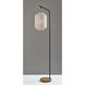 Keanu 64.5 inch 100 watt Black Floor Lamp Portable Light