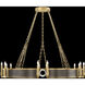 Mirage 12 Light 49.75 inch Gold Chandelier Ceiling Light