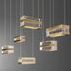 Art + Alchemy Stacks LED 9.4 inch White Pendant Ceiling Light