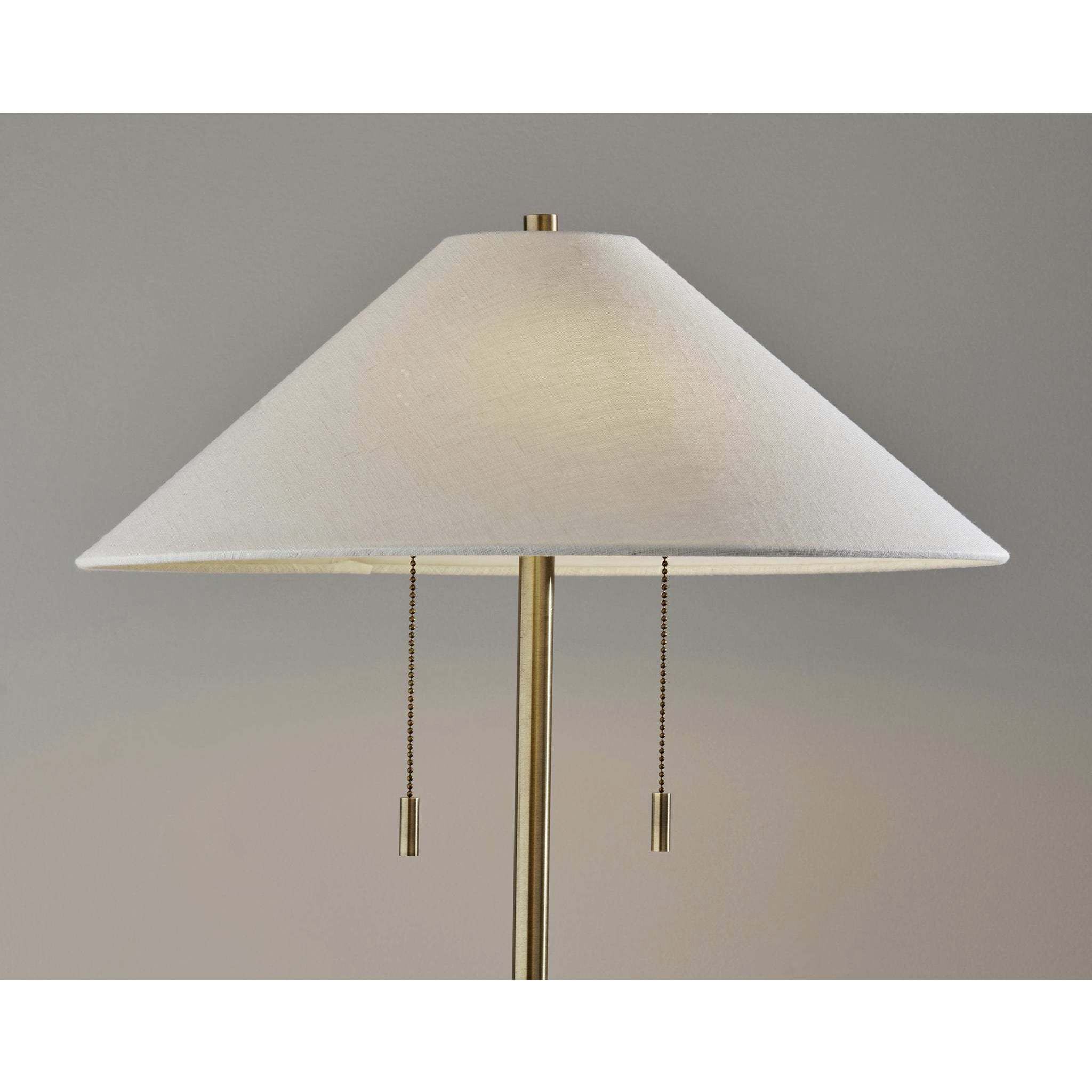 Claremont 60.5 inch 60.00 watt Antique Brass Floor Lamp Portable Light