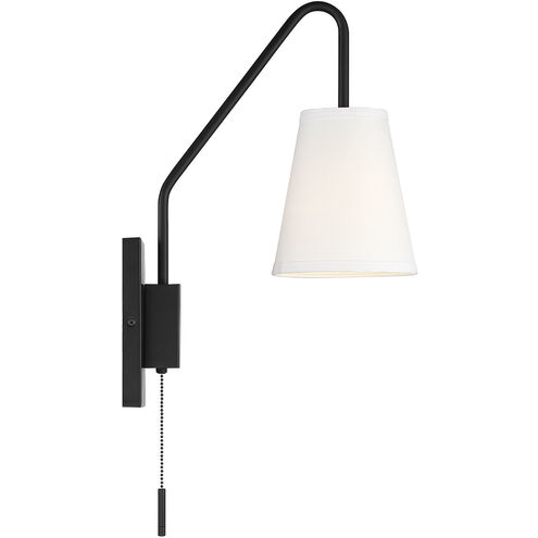 Owen 12.75 inch 60.00 watt Matte Black Adjustable Wall Sconce Wall Light, Essentials