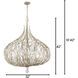 Bask 9 Light 32 inch Gold Dust Pendant Ceiling Light