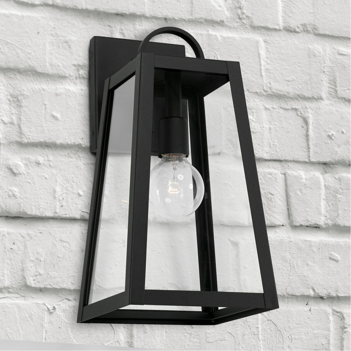 Leighton 1 Light 16 inch Black Outdoor Wall Lantern