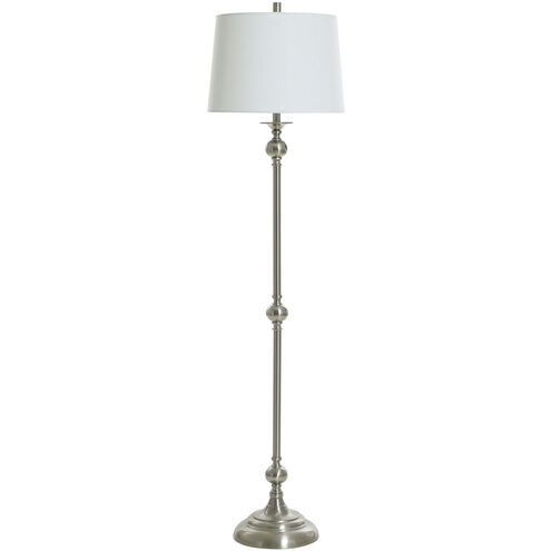 Cameron 63 inch 100.00 watt Silver Floor Lamp Portable Light