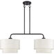 Manorwood 2 Light 35 inch Bronze Linear Chandelier Ceiling Light
