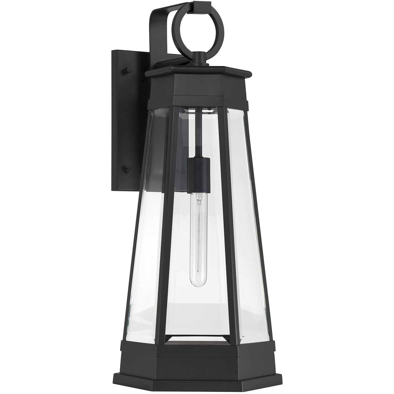 Payne 1 Light 25.5 inch Matte Black Outdoor Wall Lantern