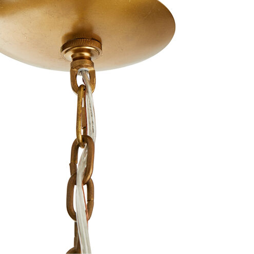 Nolan 4 Light 30 inch Vintage Brass Pendant Ceiling Light, Large