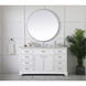 Americana 60 X 22 X 35 inch White Vanity Sink Set