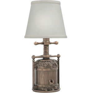 Ellie 13 inch Antique Old Bronze Mini Lamp Portable Light