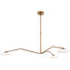 Champalimaud Brindille LED 60 inch Soft Brass Chandelier Ceiling Light, Extra Large