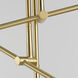 Equilibrium LED 52 inch Natural Aged Brass Multi-Light Pendant Ceiling Light