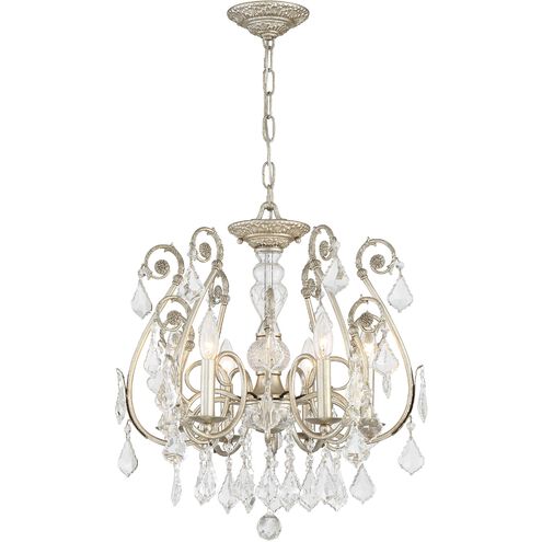 Regis 6 Light 20 inch Olde Silver Chandelier Ceiling Light in Clear Spectra