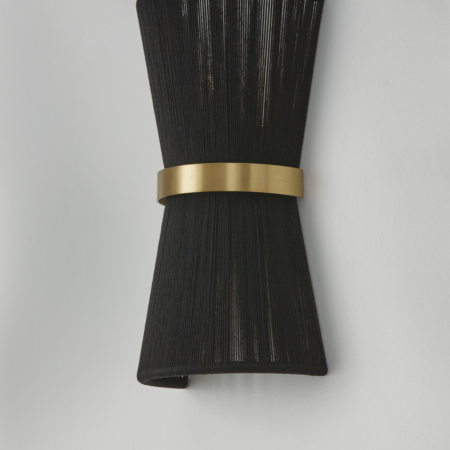 Cecilia 2 Light 8.75 inch Black Rope and Patinaed Brass Sconce Wall Light