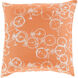 Pedal Power 20 inch White, Burnt Orange Pillow Kit