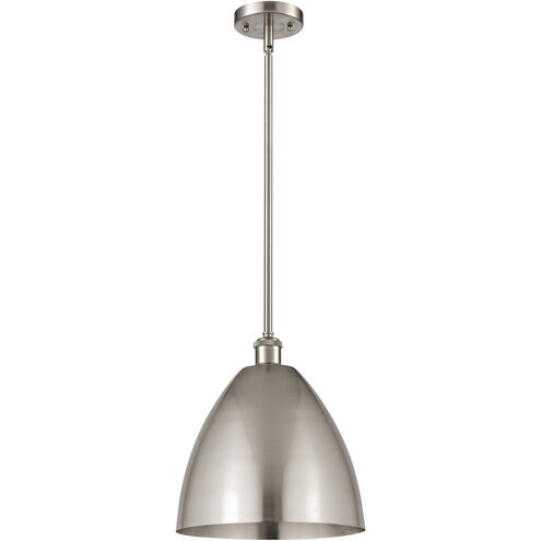 Ballston Dome 1 Light 12 inch Brushed Satin Nickel Pendant Ceiling Light