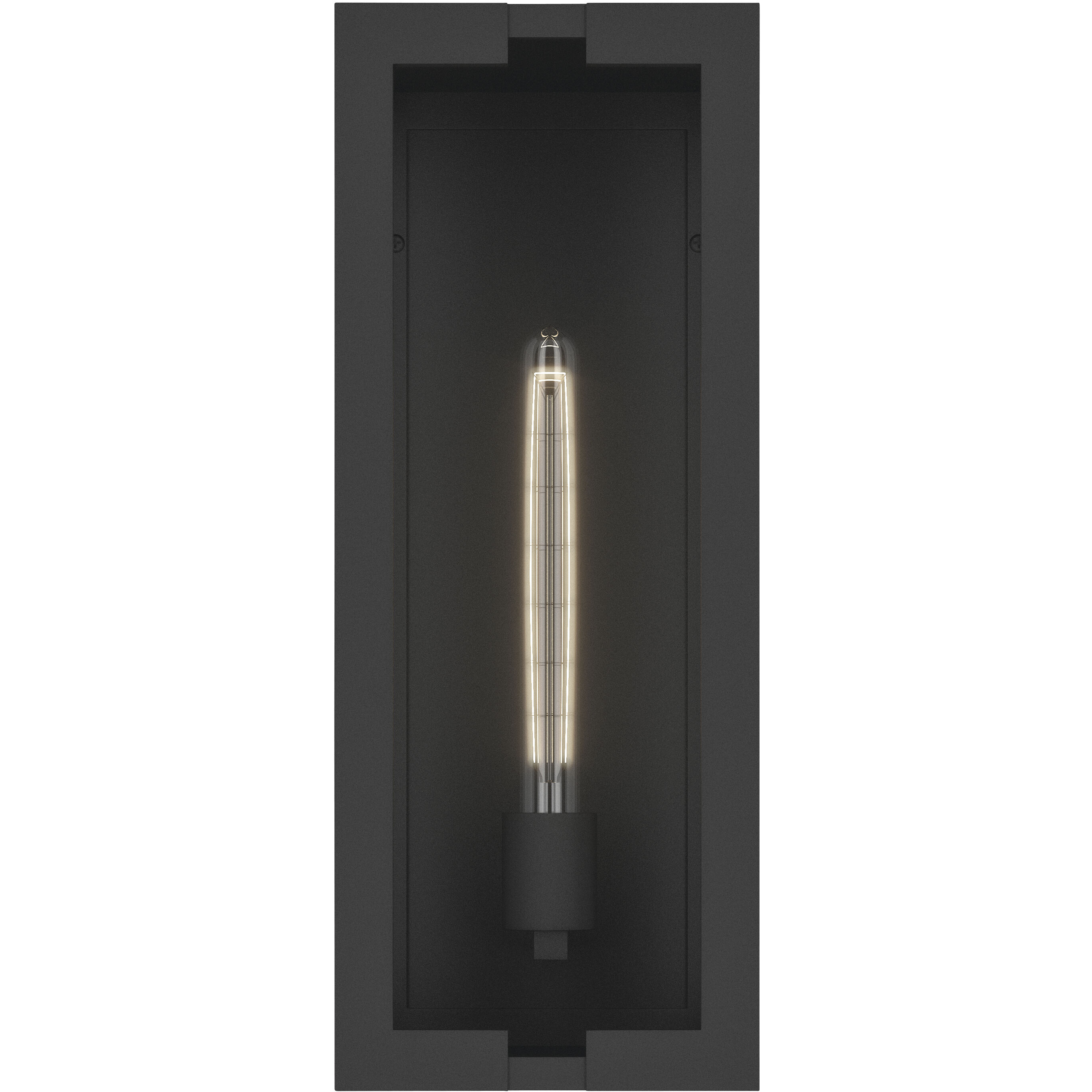 Calen 1 Light 18.25 inch Textured Black Outdoor Wall Light