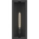 Calen 1 Light 18.25 inch Textured Black Outdoor Wall Light