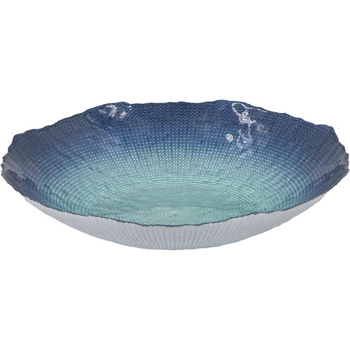 Square 15.7 inch Blue Charger