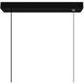 Moon 54 inch Black Chandelier Ceiling Light