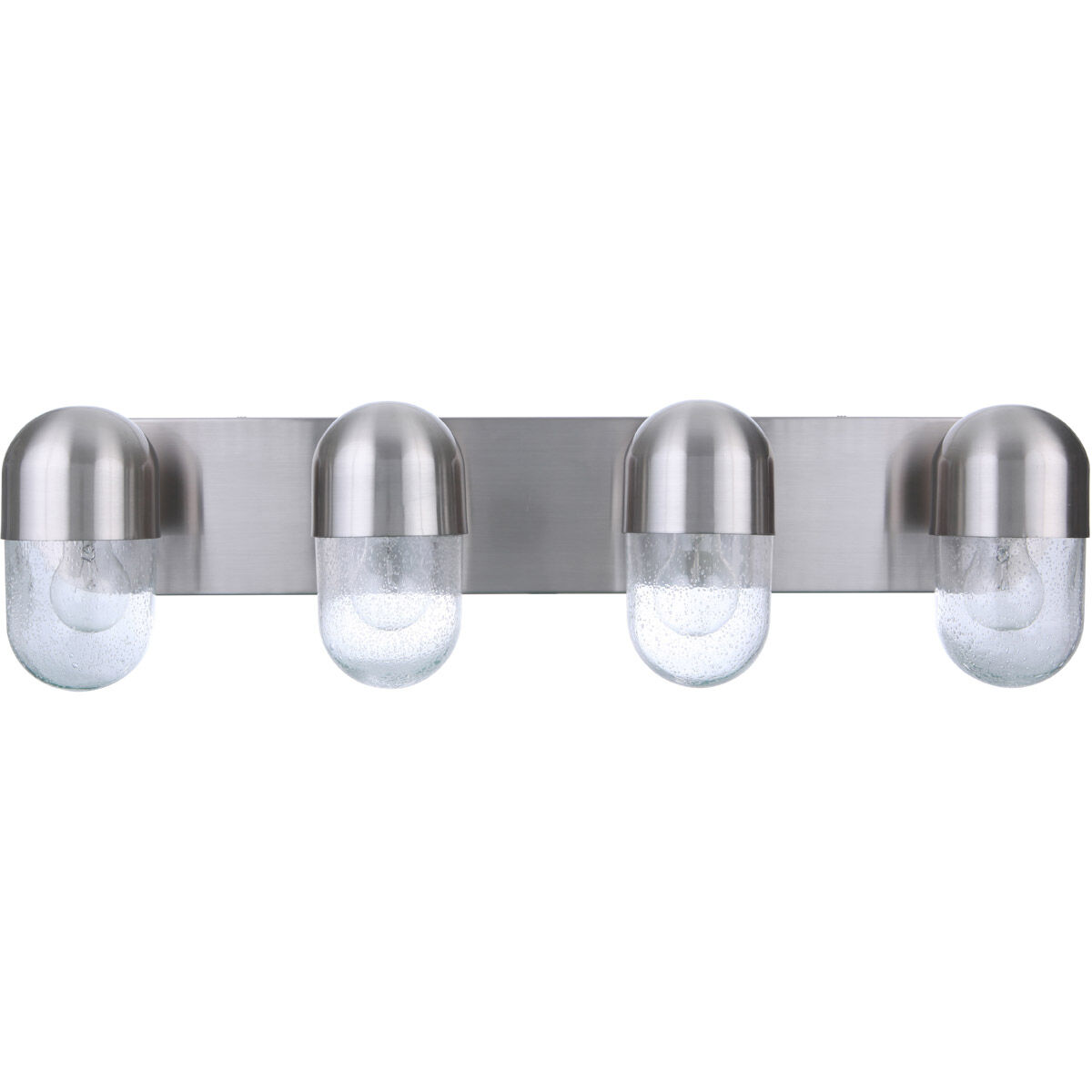 Pill 4 Light 31.38 inch Brushed Polished Nickel Vanity Light Wall Light