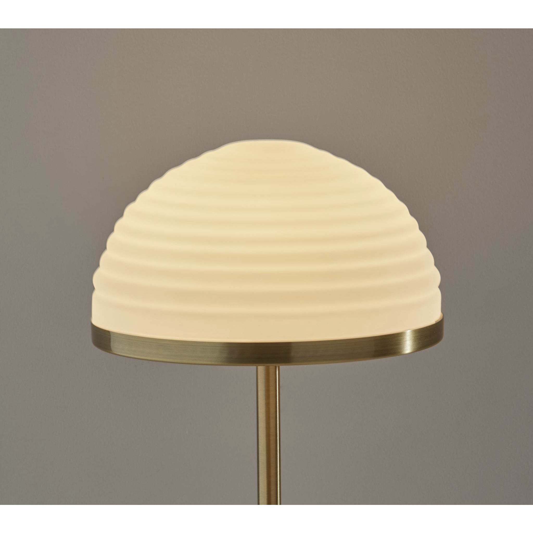 Juliana 21 inch 12.00 watt Antique Brass Table Lamp Portable Light