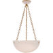 AERIN O'Connor 3 Light 16 inch Hand-Rubbed Antique Brass Chandelier Ceiling Light