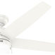 Bardot 52 inch Fresh White with Fresh White/Light Oak Blades Ceiling Fan