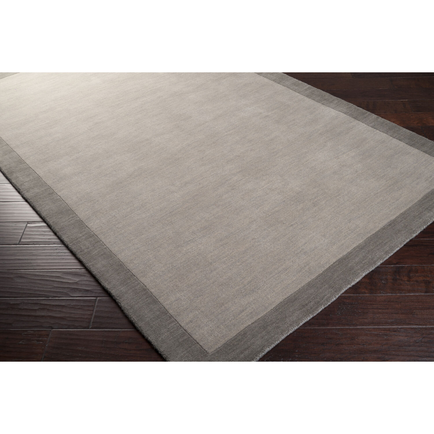 Madison Square 96 inch Charcoal/Medium Gray Handmade Rug, Wool