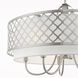 Arabesque 6 Light 24 inch Brushed Nickel Pendant Chandelier Ceiling Light