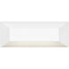 Nuvi 12v 2.60 watt Matte White Landscape Deck Sconce, Rectangular
