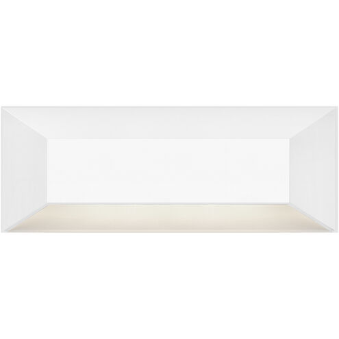 Nuvi 12v 2.60 watt Matte White Landscape Deck Sconce, Rectangular