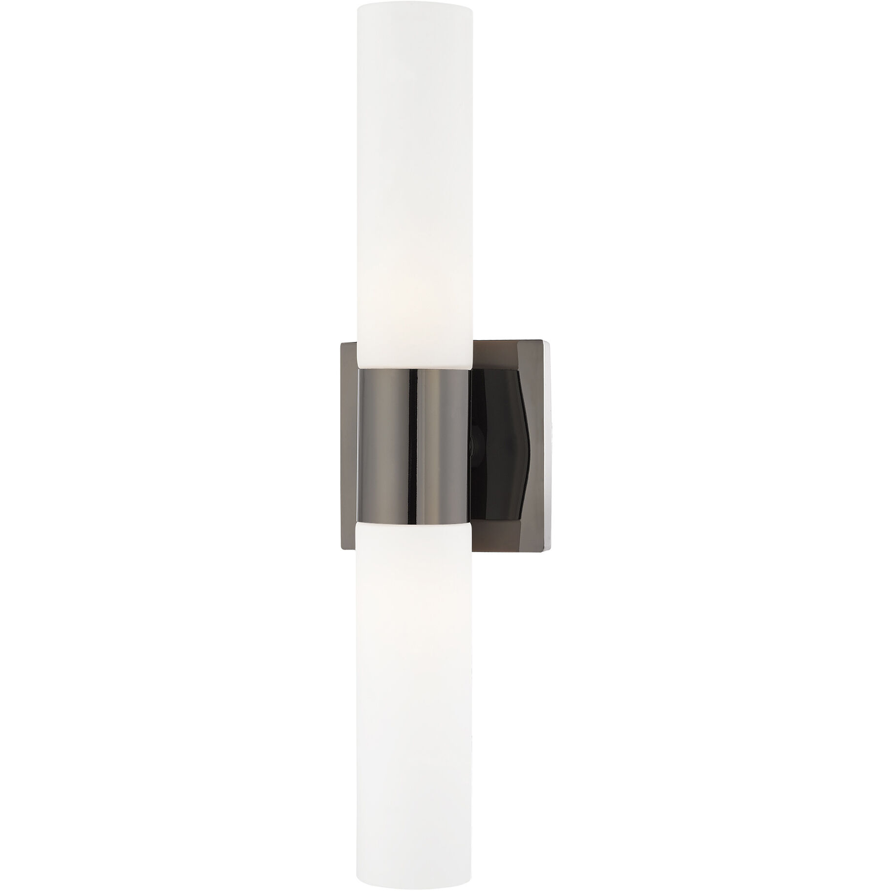 Aero 2 Light 18 inch Black Chrome ADA Bath Vanity Wall Light