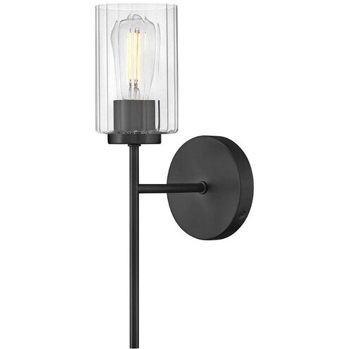 Leta 1 Light 7.5 inch Black Bath Light Wall Light
