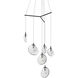 Cantina LED 42 inch Satin Black Pendant Ceiling Light in Clear Glass
