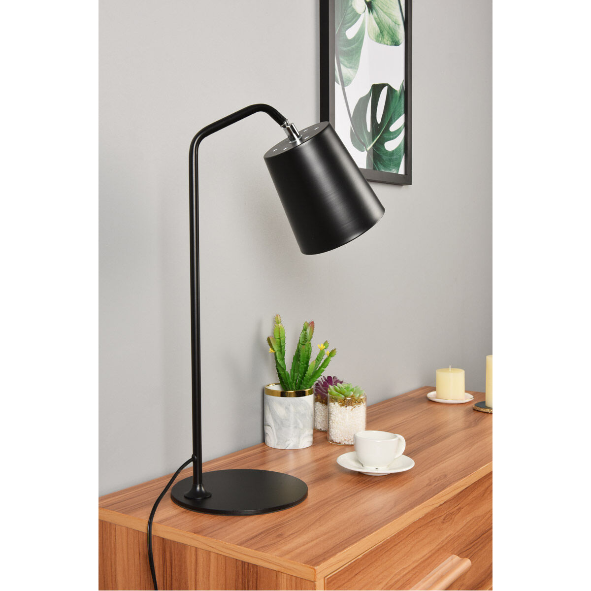 Leroy 20 inch 40.00 watt Black Table Lamp Portable Light