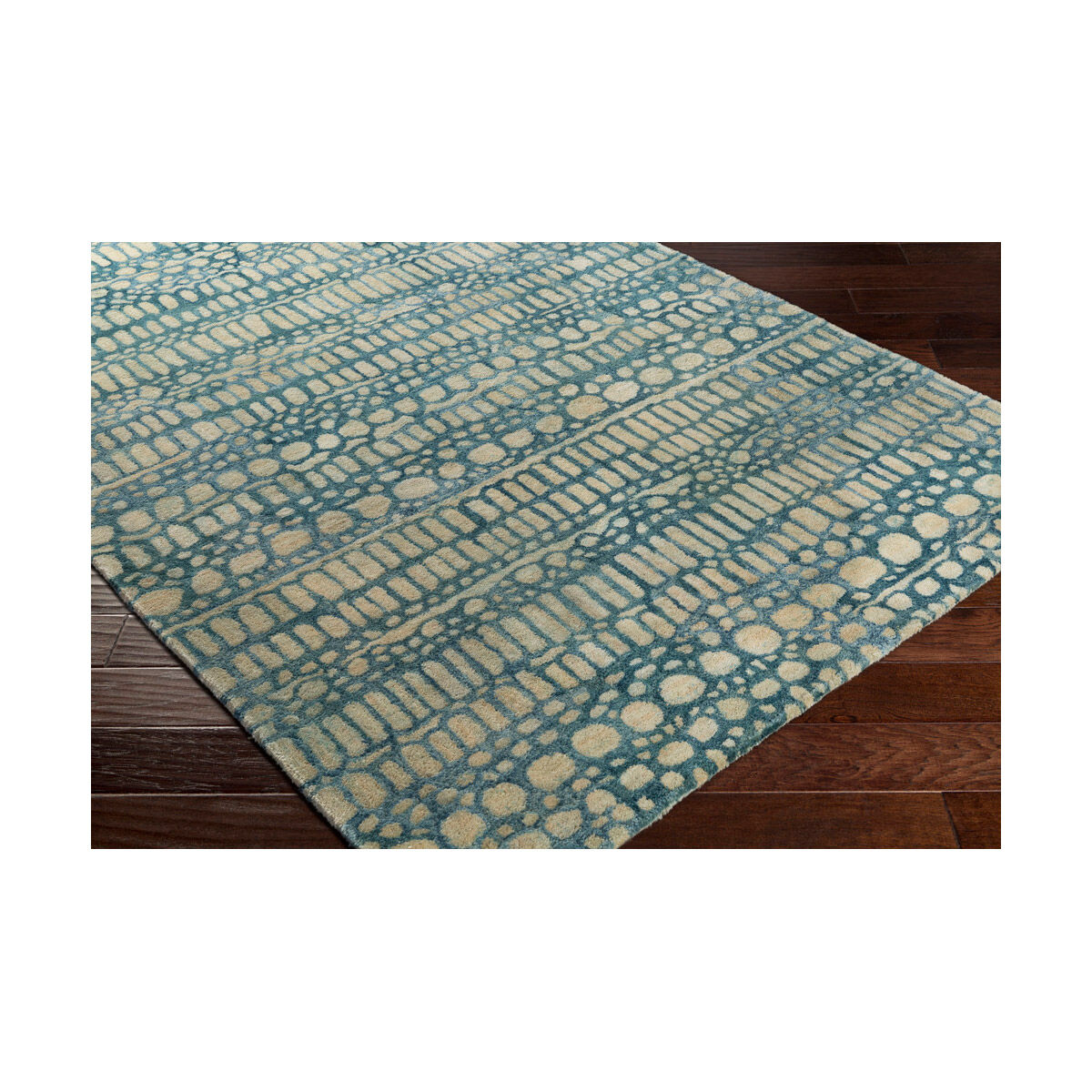 Natural Affinity 90 X 60 inch Neutral and Yellow Area Rug, Wool