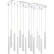 Forest LED 9.75 inch Chrome Chandelier Ceiling Light in 37, Chrome Steel, 14
