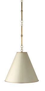 Thomas O'Brien Goodman 1 Light 15 inch Hand-Rubbed Antique Brass Hanging Shade Ceiling Light