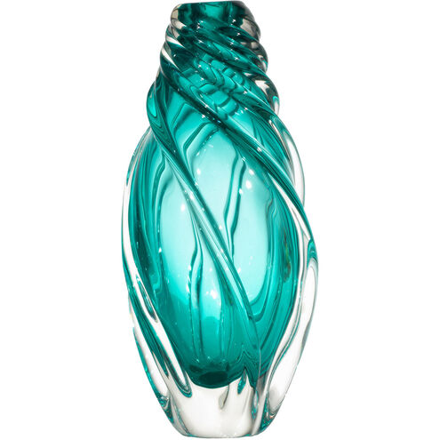 Evelyn 13 X 7 inch Hand Blown Art Glass Vase