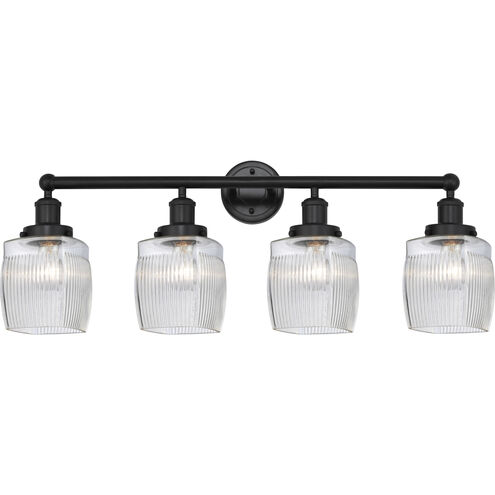 Colton 4 Light 33 inch Matte Black Bath Vanity Light Wall Light