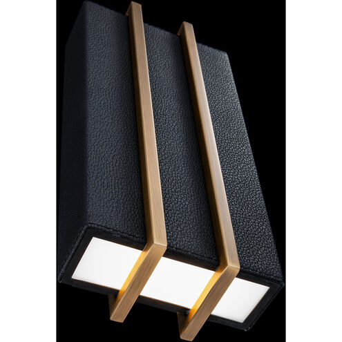 Poet LED 3 inch Black Aged Brass ADA Wall Sconce Wall Light