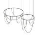 Suspenders LED 82 inch Satin Black and Frosted Chandelier Ceiling Light