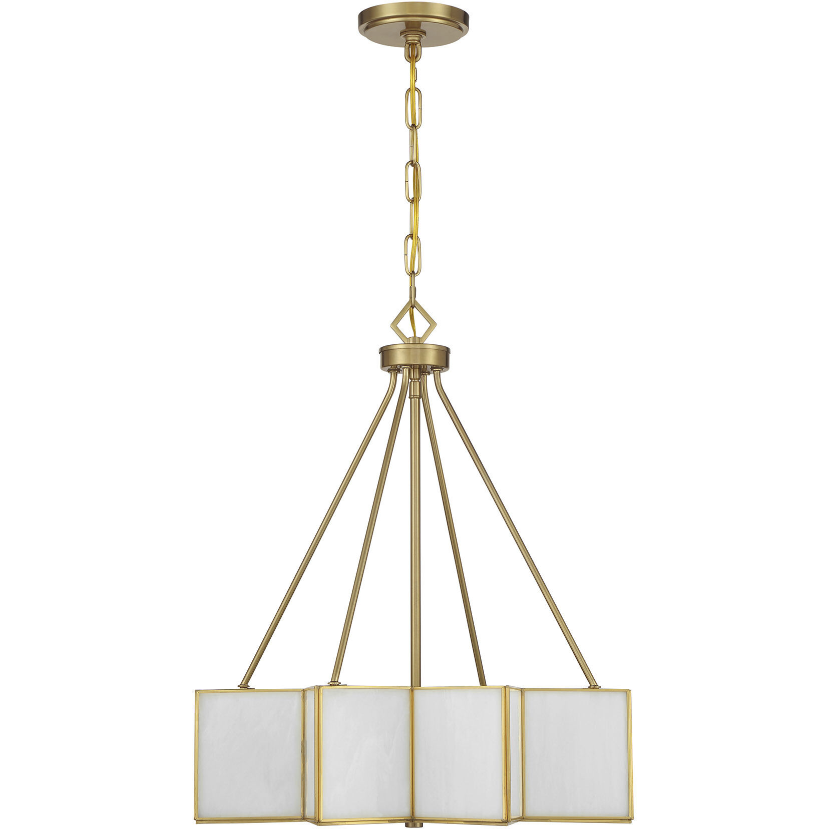 Reiling 3 Light 20 inch Warm Brass Pendant Ceiling Light