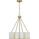 Reiling 3 Light 20 inch Warm Brass Pendant Ceiling Light