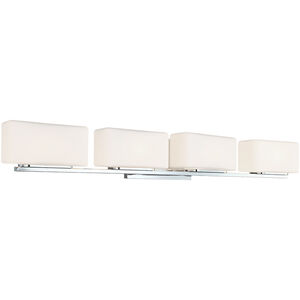 Chiclet 4 Light 34.6 inch Chrome Wall Sconce Wall Light